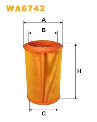 Фильтр воздушный WA6742 WIX FILTERS