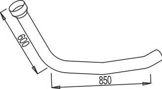 Труба выхлопного газа 68149 DINEX
