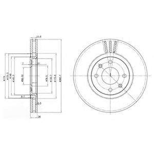 Тормозной диск 22849 LEMFORDER
