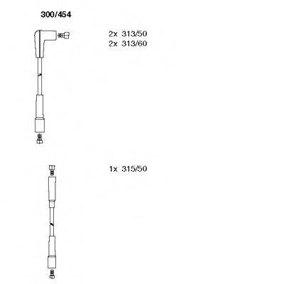 Комплект проводов зажигания 300/454 BREMI