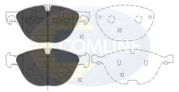 Комплект тормозных колодок, дисковый тормоз CBP06021 COMLINE