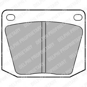 Комплект тормозных колодок, дисковый тормоз LP32 DELPHI