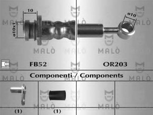 Тормозной шланг 80823 MALO