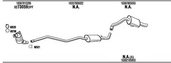 Система выпуска ОГ BWH12272B WALKER