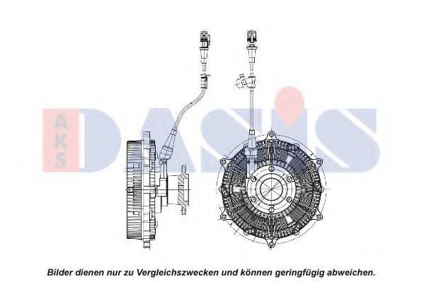Сцепление, вентилятор радиатора 268063N AKS DASIS