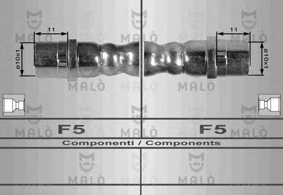 Тормозной шланг 80249 MALO