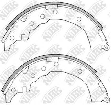 Комплект тормозных колодок FN2338 NiBK