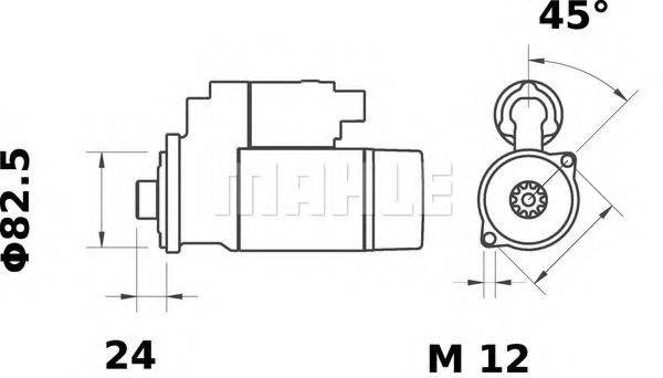 Стартер MS 23 MAHLE ORIGINAL