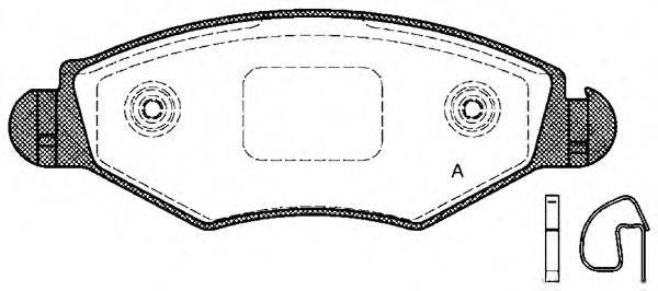 Комплект тормозных колодок, дисковый тормоз BPA0643.20 OPEN PARTS