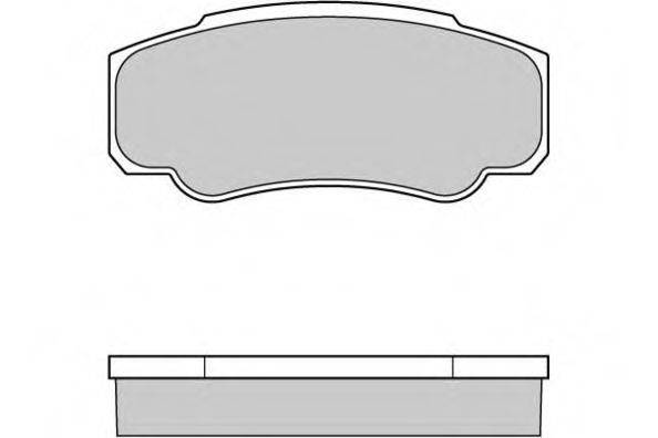 Комплект тормозных колодок, дисковый тормоз 12-0996 E.T.F.