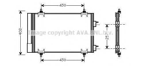 Конденсатор, кондиционер CNA5230D AVA QUALITY COOLING