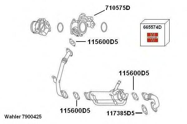 Рециркуляция ОГ 7900425 WAHLER