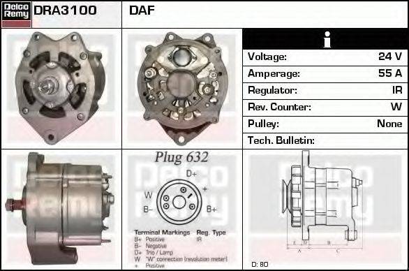 Генератор DRA3100 REMY