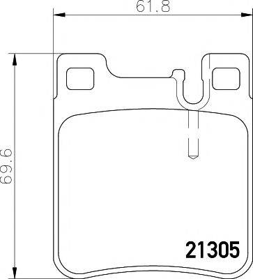 21305/16,0мм Тормозные колодки PAGID T1050 PAGID