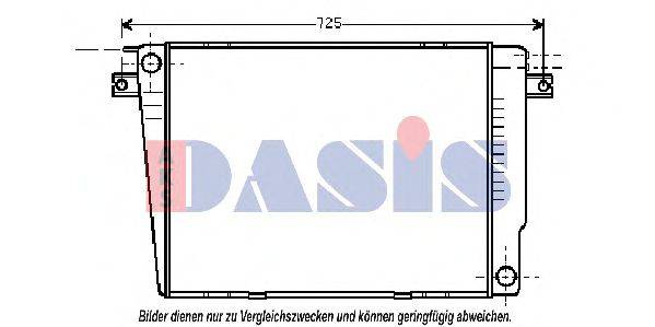 Радиатор, охлаждение двигателя 050200N AKS DASIS