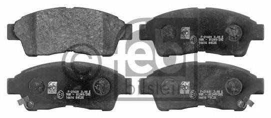 Комплект тормозных колодок, дисковый тормоз 16616 FEBI