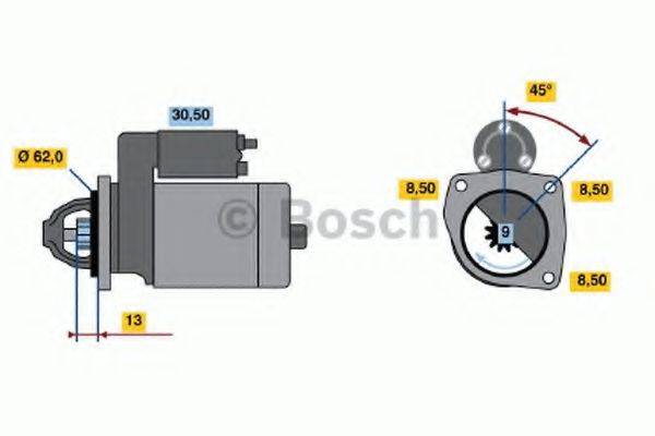 Стартер 0 001 211 207 BOSCH