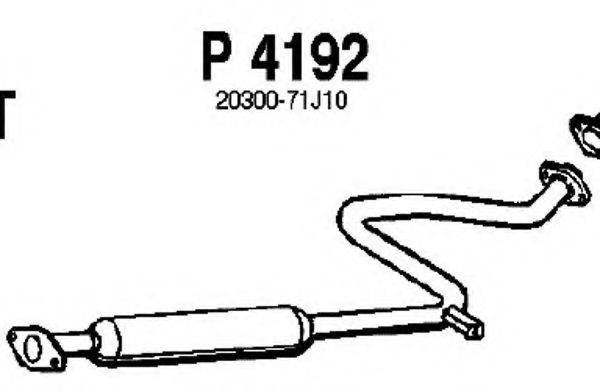 Средний глушитель выхлопных газов P4192 FENNO