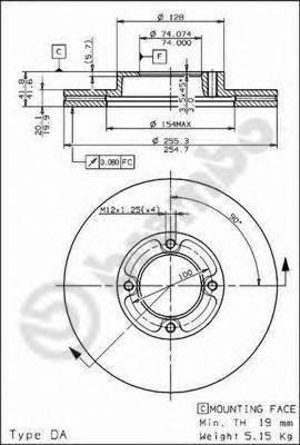 Тормозной диск BS 7937 BRECO