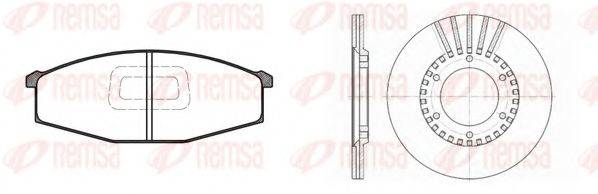 Комплект тормозов, дисковый тормозной механизм 8129.00 REMSA