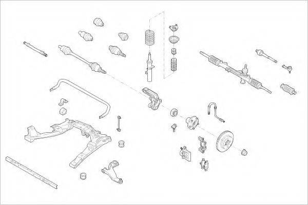 Подвеска колеса FORD-16453-F DELPHI