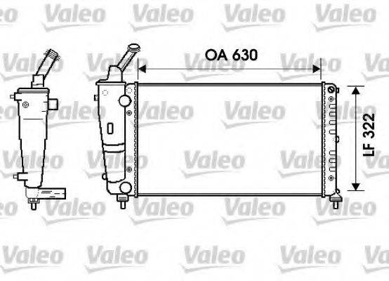 Радиатор, охлаждение двигателя 734238 VALEO