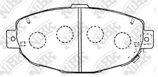 Комплект тормозных колодок PN1231 NiBK