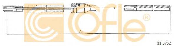 Трос, стояночная тормозная система 11.5752 COFLE