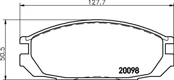 20098/17,0мм Тормозные колодки PAGID T0364 PAGID