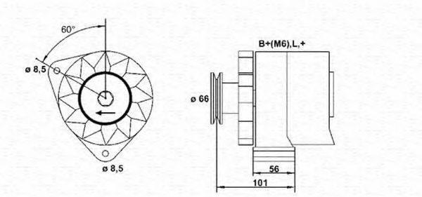 Генератор 943356108010 MAGNETI MARELLI