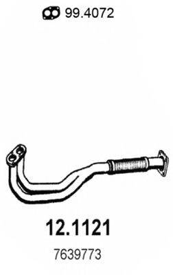 Труба выхлопного газа 12.1121 ASSO