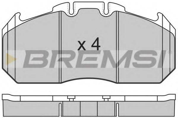 Комплект тормозных колодок, дисковый тормоз BP7310 BREMSI