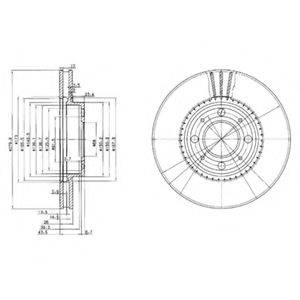 Тормозной диск BG2720 DELPHI