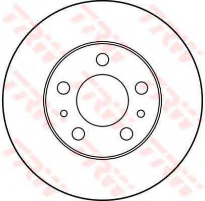 Тормозной диск DF1677 TRW