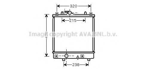 Радиатор, охлаждение двигателя OLA2382 AVA QUALITY COOLING