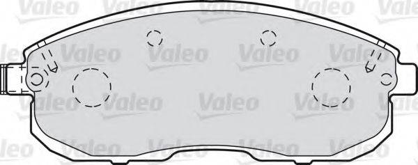 Комплект тормозных колодок, дисковый тормоз 601013 VALEO