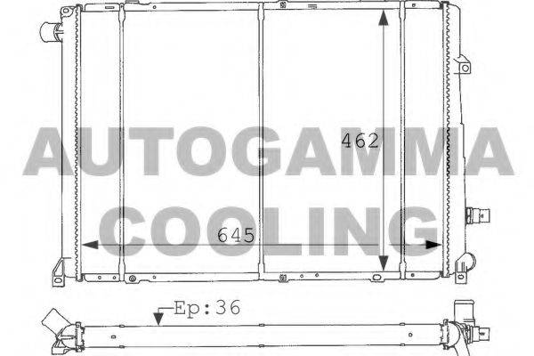 Теплообменник 100911 AUTOGAMMA