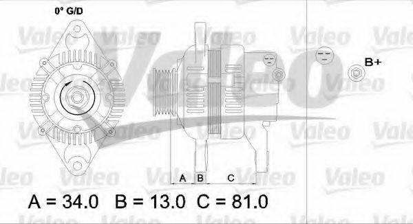 Генератор 437158 VALEO