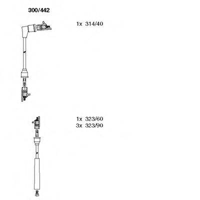 Комплект проводов зажигания 300/442 BREMI