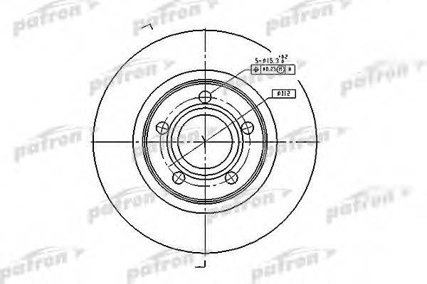 Тормозной диск PBD2806 PATRON