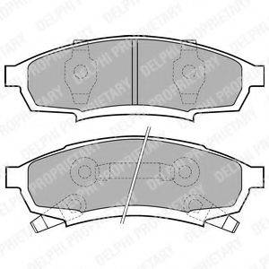 Комплект тормозных колодок, дисковый тормоз LP895 DELPHI