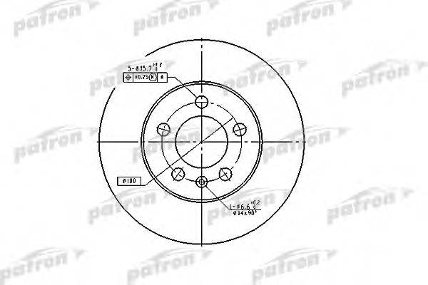 Тормозной диск PBD2803 PATRON
