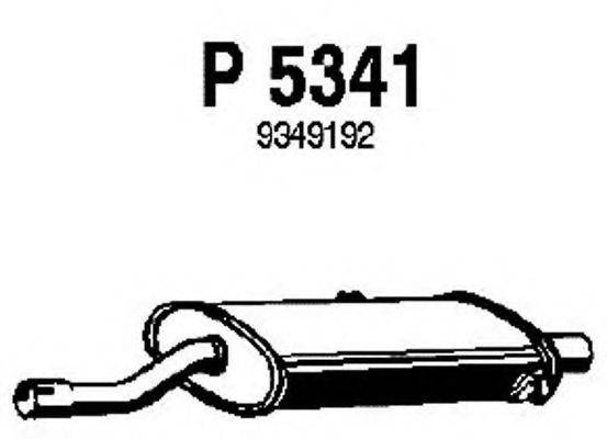 Средний глушитель выхлопных газов P5341 FENNO