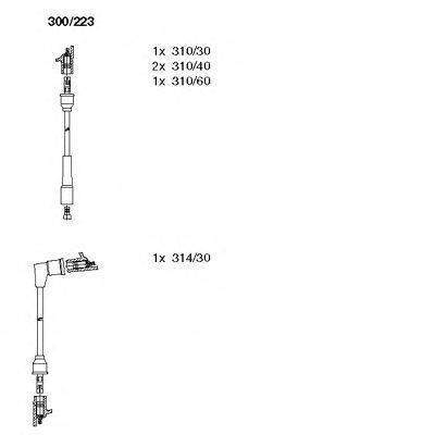 Комплект проводов зажигания 300/223 BREMI