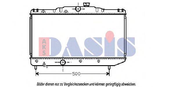Радиатор, охлаждение двигателя 213640N AKS DASIS