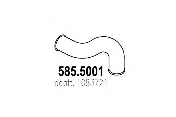 585.5001 ASSO Труба выхлопного газа