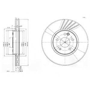 BG3238 DELPHI Тормозной диск BG3238 DELPHI