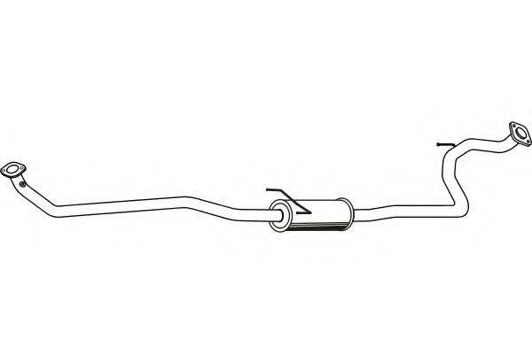 Средний глушитель выхлопных газов P6502 FENNO