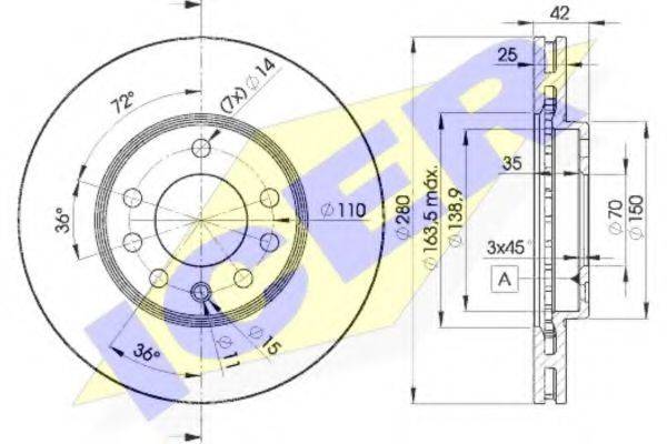 Тормозной диск 78BD9060-2 ICER