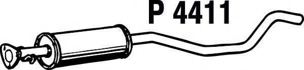 Средний глушитель выхлопных газов P4411 FENNO